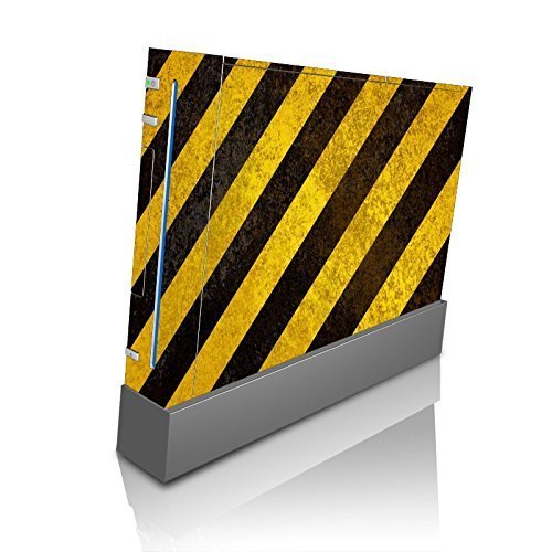 Rustic Black and Yellow Wii Console Vinyl Decal Sticker Skin by Demon Decal