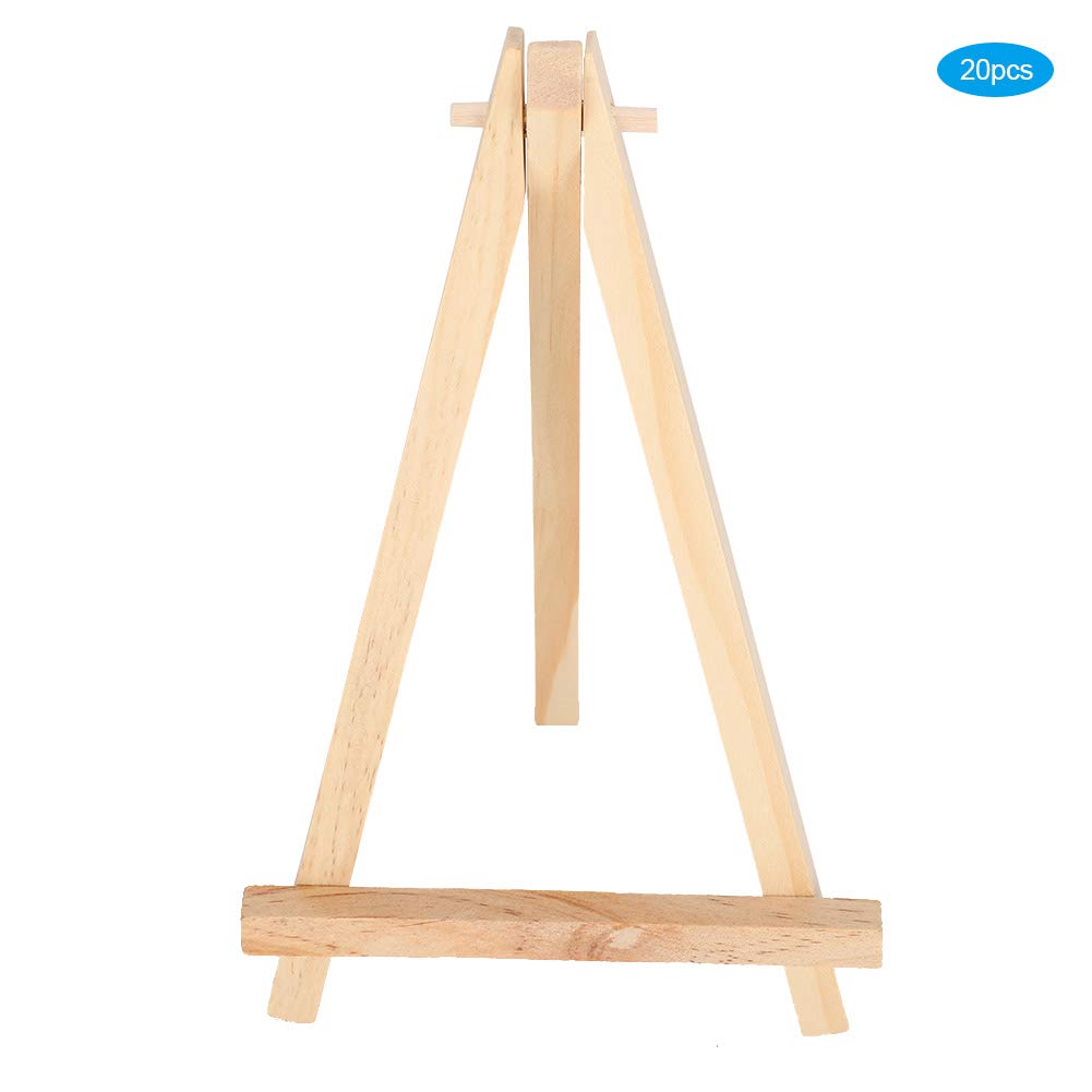 Mini expositor universal de madera para pinturas, dibujos y fotos, caballete decorativo para el hogar y eventos