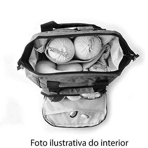 Mochila Maternidade Turminha Guara Cinza