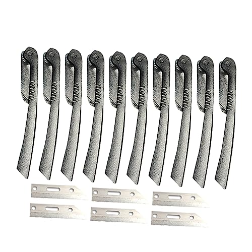MAGICLULU Foldable Eyebrow Razor for Men 6 Replaceable Blades Quick Easy Hair Removal