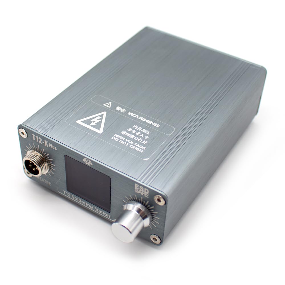 Toplionace Station de Soudage à Affichage Numérique T12-X Plus pour la Réparation Mobile Plate-Forme de Soudage à Température Intelligente Outils de Reprise de PCB BGA (T12-X Plus)