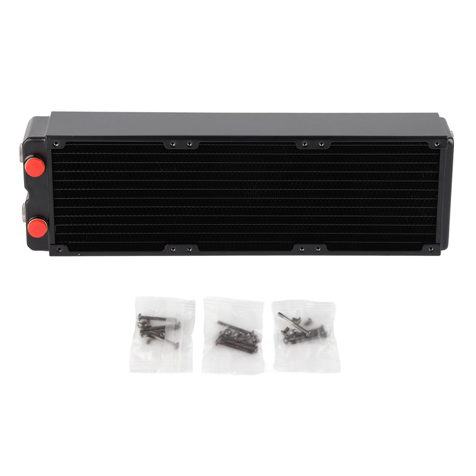 Radiatore di Raffreddamento Ad Acqua per Computer con Design Durevole del Dissipatore di Calore in Rame a 3 Strati per Raffreddamento e stabilità del PC 391 X 120 X 65 Mm