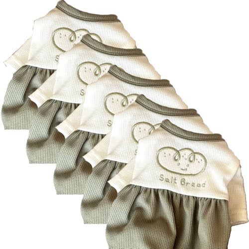 【まとめ買い】 【セット販売】 【グリーン/S バスト34cm 背長25cm/5点セット】 犬服 犬の服 ペット用品 犬 ネコ 猫 猫服 ワンちゃん服 ペット服 犬猫雑貨 (XS-XL) 小型犬服 猫用服 ペットウェア 春夏用 通気性 涼しい素材