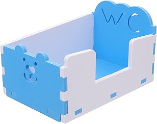 balacoo 1pc Hamster Toilet Bedpan Hamster Sandbox Guinea Pig Bath Sand Guinea Pig Toilet Hamster Lounge Hamster Litter Toilet Chinchilla Bath Anti- Turnover Toilet PVC Clean Bath cage