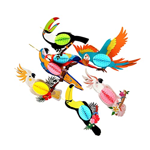GALPADA 6 Peças De Papagaio 3D Para Pendurar Papel Para Pendurar Papagaio Papel Para Pendurar Para M