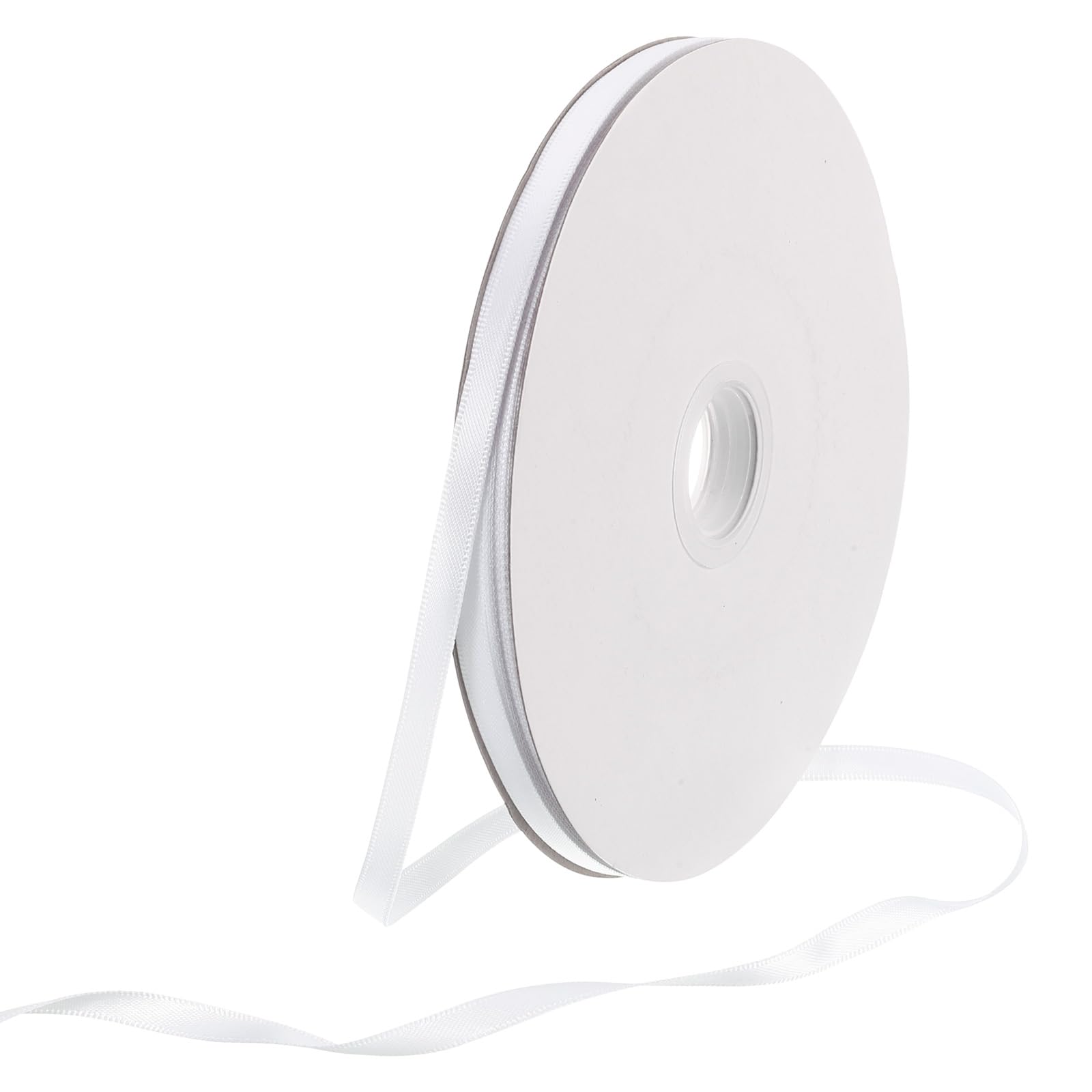 Rebower Ruban En Satin Épais Double Face En Gros-Grain De Soie, 70 Yards/210 Pieds, [pour Emballage Cadeau, Nœuds Pour Cheveux, Mariage, Gâteau, Fleurs] - 1/4"(6Mm)/Rouge Bordeaux