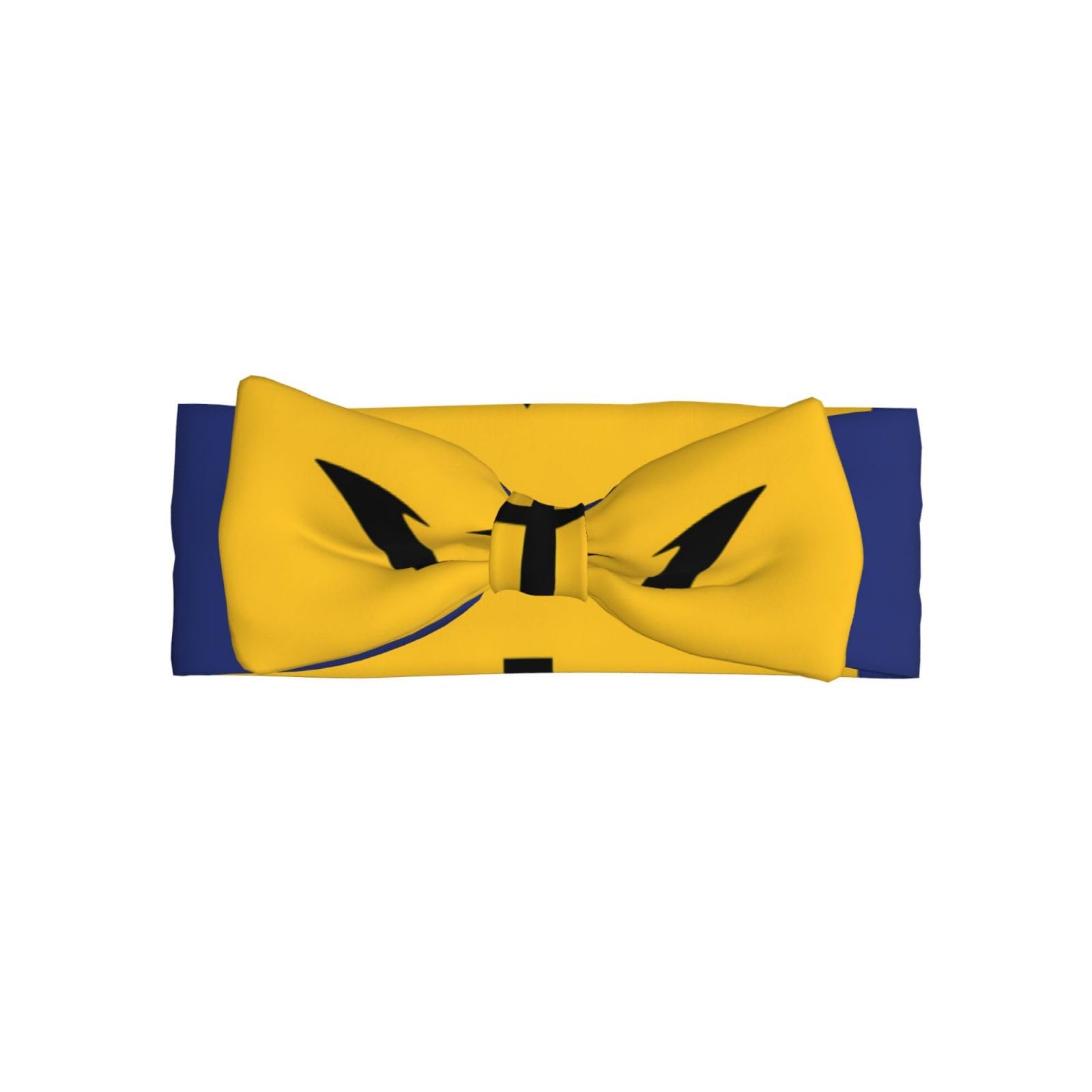Flag of Barbados Adorable Baby Bow Headband Soft and Stretchy Infant Hair Accessory for 0-6 Months Baby Showers soft skin-friendly elastic