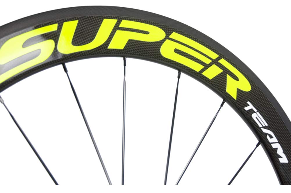 SUPERTEAMカーボンホイール700C固定ギア ホイール リム高 60mm Amazon | SUPERTEAMカーボンクリンチャーホイール700c固定ギア