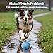 Pet Prime Robuster elektrischer Hundeball mit unregelmäßigem Rollen & farbigen Lichtern - Kaubeständiger ETPU Fußball, schnelles Aufladen, IPX65 wasserdicht - Lustiges interaktives Hundespielzeug