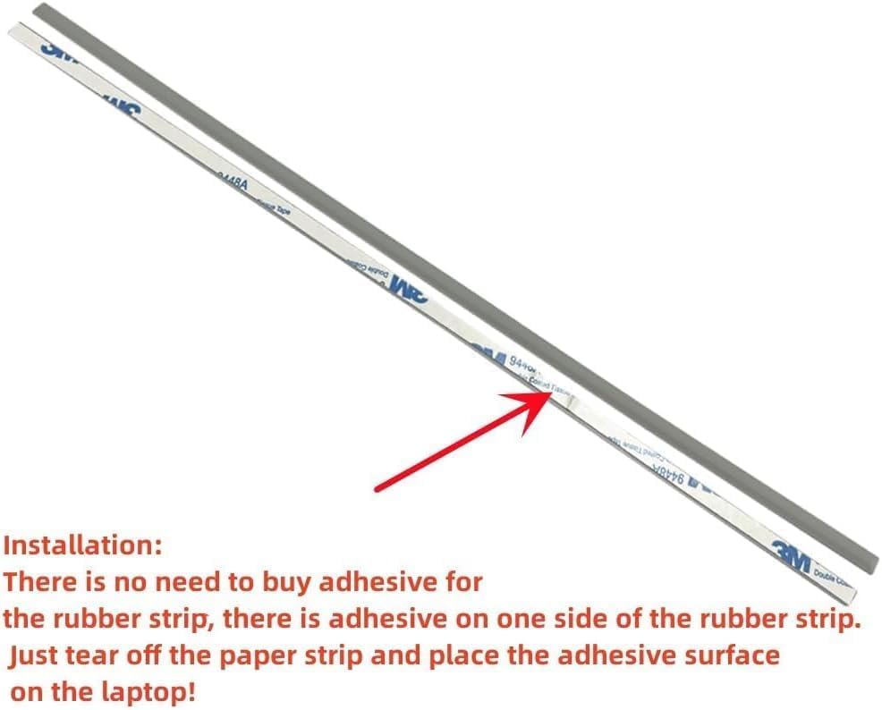 Image of ULTRAZONE Laptop Bottom Cover Rubber Non-Slip Bumper Foot Feet Pad Feet Strips Replacement for HP 15-EF 15-DY 15T-DY 15S-FQ 15-FR for Laptop Bottom Case Non-Skid Silicone Bumper Rubber Foot Strip