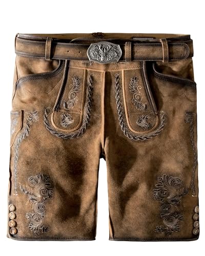 Stockerpoint Herren Thomas2 Trachtenlederhose, nuss geäscht, 52 Stockerpoint Herren Thomas2 Trachtenlederhose, nuss geäscht, 52
