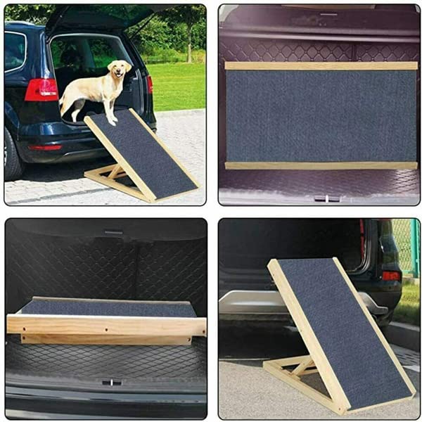 EFAN Pet Ramp Car Dog Ladder Heght Adjustable Wth Non-slp Carpet - View #7