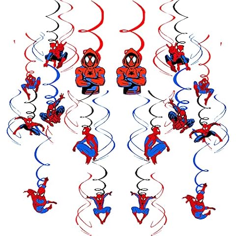 Deko Geburtstag Spiderman Geburtstag Deko Spider Man Party Deko Spiderman Geburtstagsdeko Spider Man Hängen Wirbel Dekorationen Spider Man Geburtstag Wirbel Luftschlangen Cover