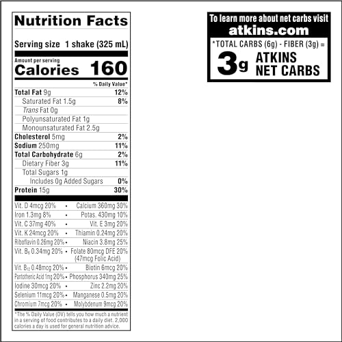 Atkins Protein Shake, Caramel Iced Coffee, 15g Protein | Low Glycemic | 3g Net Carb | 1g Sugar | Pack of 2 - image 2