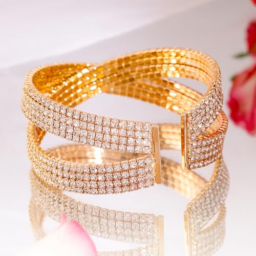 Image of Rubans Multi Layered Bracelet Trendy Jewellery Gift for Women & Girls
