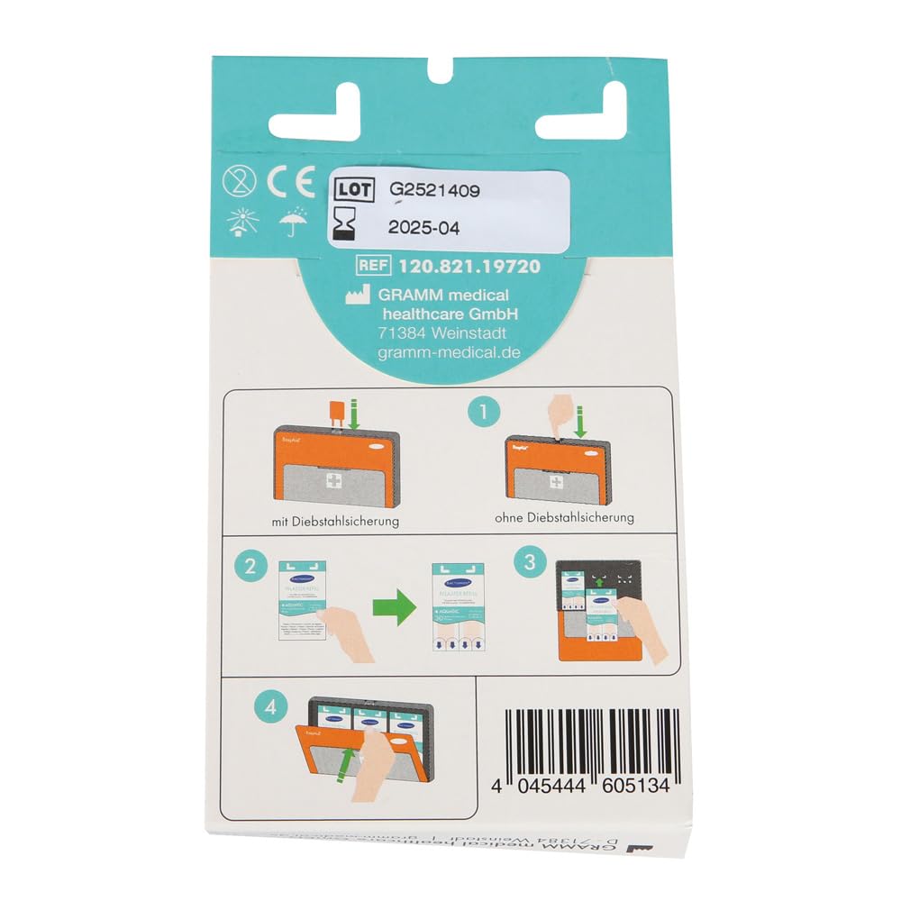 8 Stück Actiomedic Gramm Medical ACTIOMEDIC® EasyAid Refill Strips AQUATIC, hautfarben, L: 72 mm, B: 19 mm, 30 Stück/Packung, Pflaster, Wundpflaster, Fingerpflaster