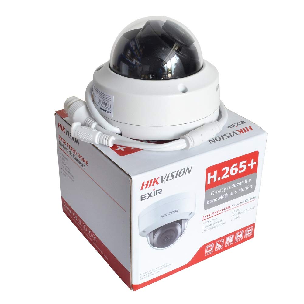 Hikvision 8MP 4K Dome IP Camera, DS-2CD2185FWD-I (2.8mm Lens) High Resolution Security Camera Outdoo