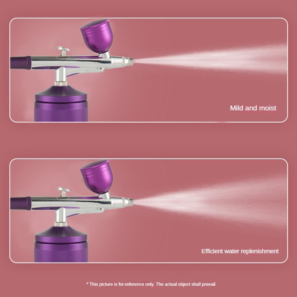 Kit Aérographe Portable Rechargeable Avec Compresseur - Idéal Nail Art, Maquillage, Coiffure Et Décoration Gâteau
