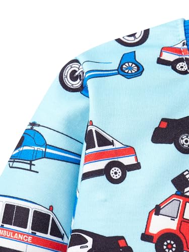 Image of Akyzic Boys Sweatshirts Cotton Long Sleeve Crewneck Pullover Toddler Kids Winter Warm Shirt Sweater Tops 3t-8t