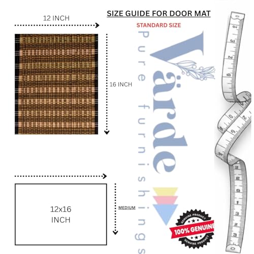 Image of Door Mat | Anti-Skid Trapper Rectangular Mat for Door Entrance 12x16 Inch | Floor Mat for Home Entrance | Assorted Door Mat Multicolor | Pack of 2.