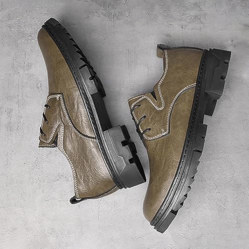 Men's Leather Work & Dress Fit Shoes Comfortable & Fashionable Oxford Casual Business Shoes, Perfect for Offices Events & Casual Outings3