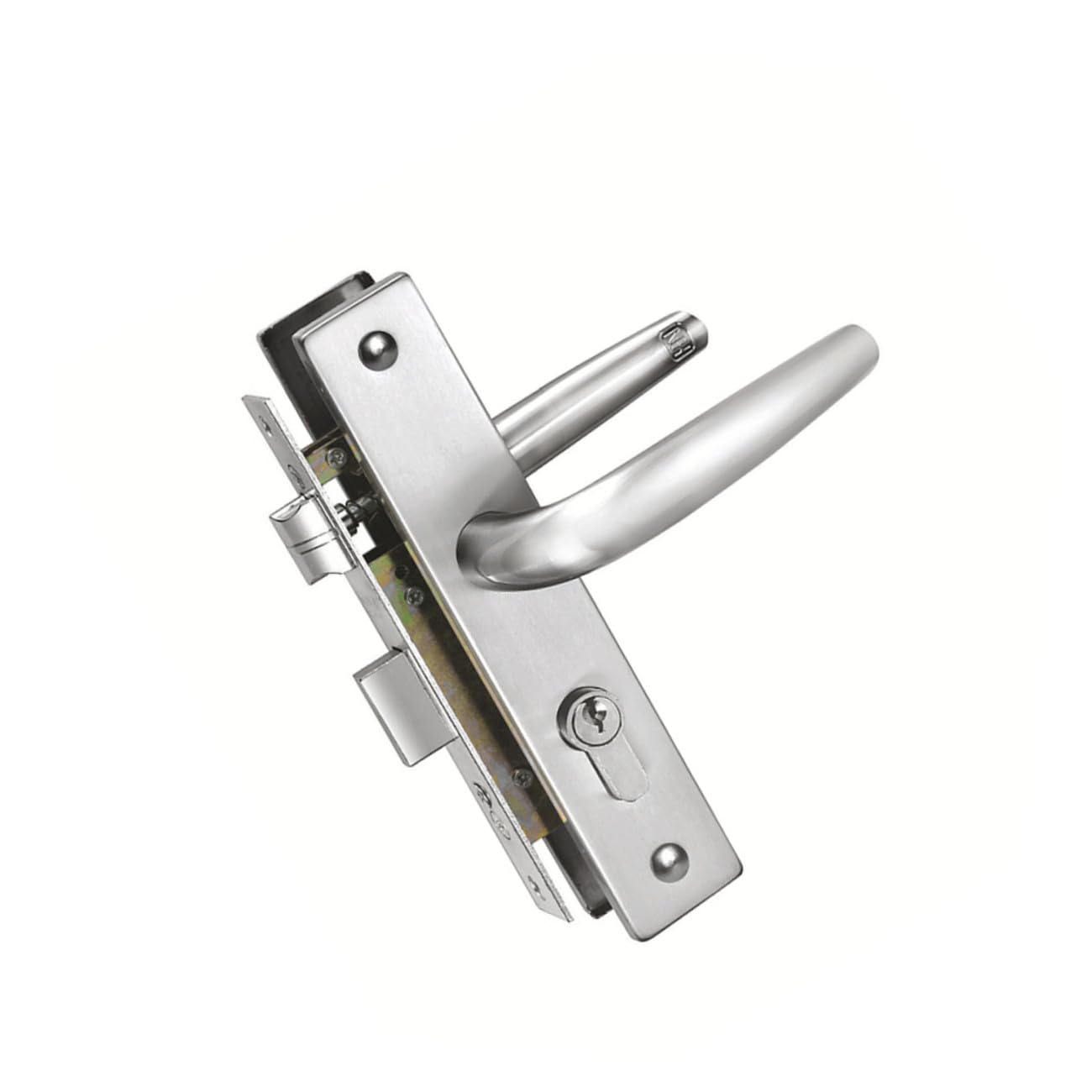 Verrouillage De La Porte De La Maison Verrou Porte Serrure En Acier Inoxydable Silver