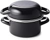 DEAN&DELUCA Casserole S, Black, 5.5 inches 14 cm, Two-Handled Pot, Enamel, IH Diameter 5.5 inches 14 cm x Height 3.1 inches 8 cm, 0