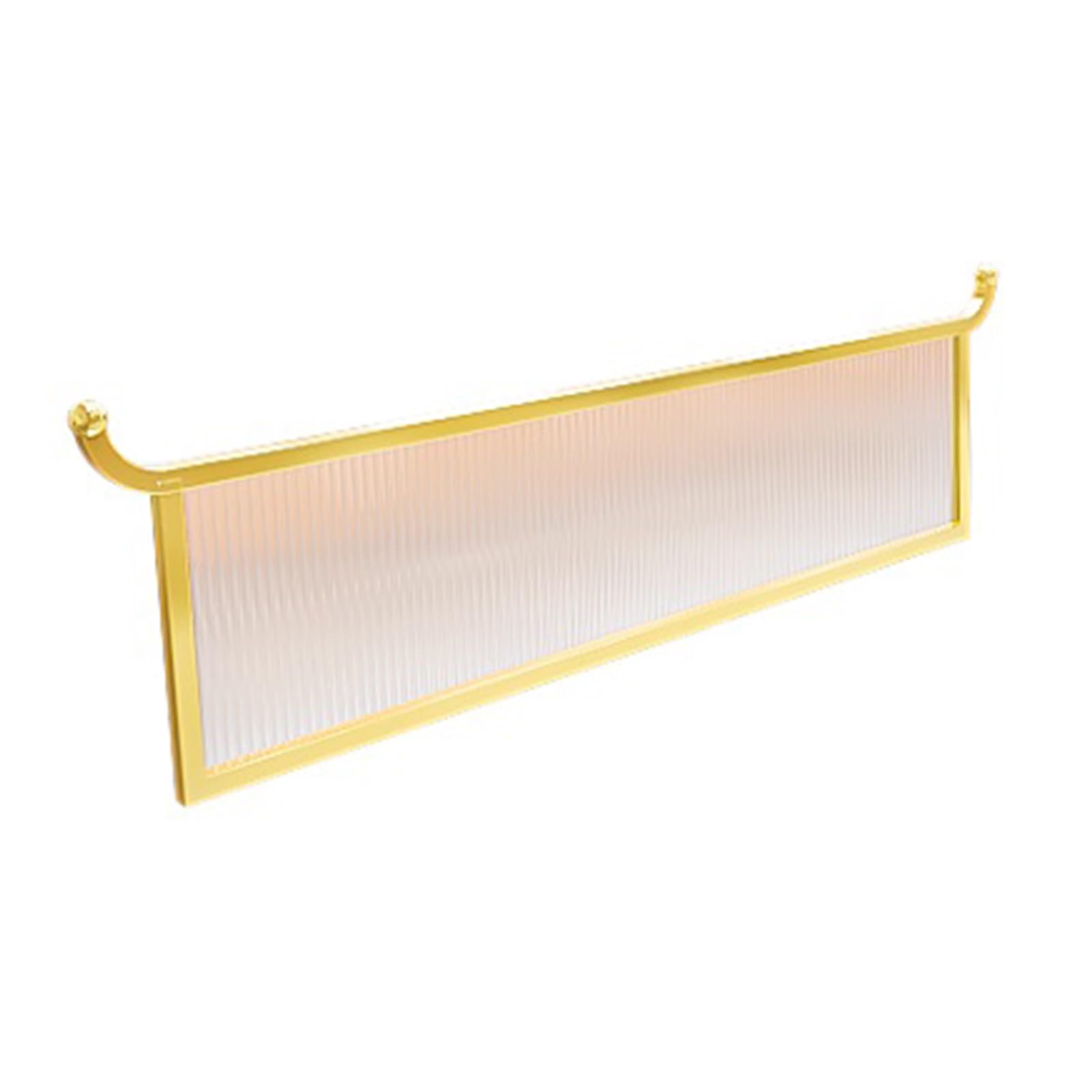KLGFBDC Glass Decorative Partitions for Restaurants Striped Design Semi privacy Bar Divider Low Fence Desk Partition 30x80cm