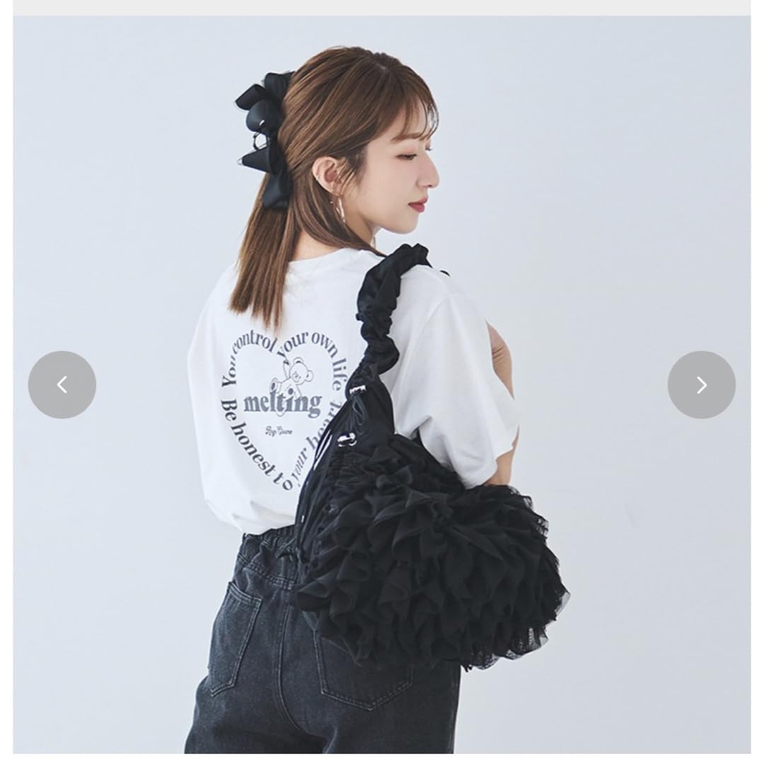 Amazon.co.jp: 辻希美 しまむら Ange Charme チュールフリル バッグ