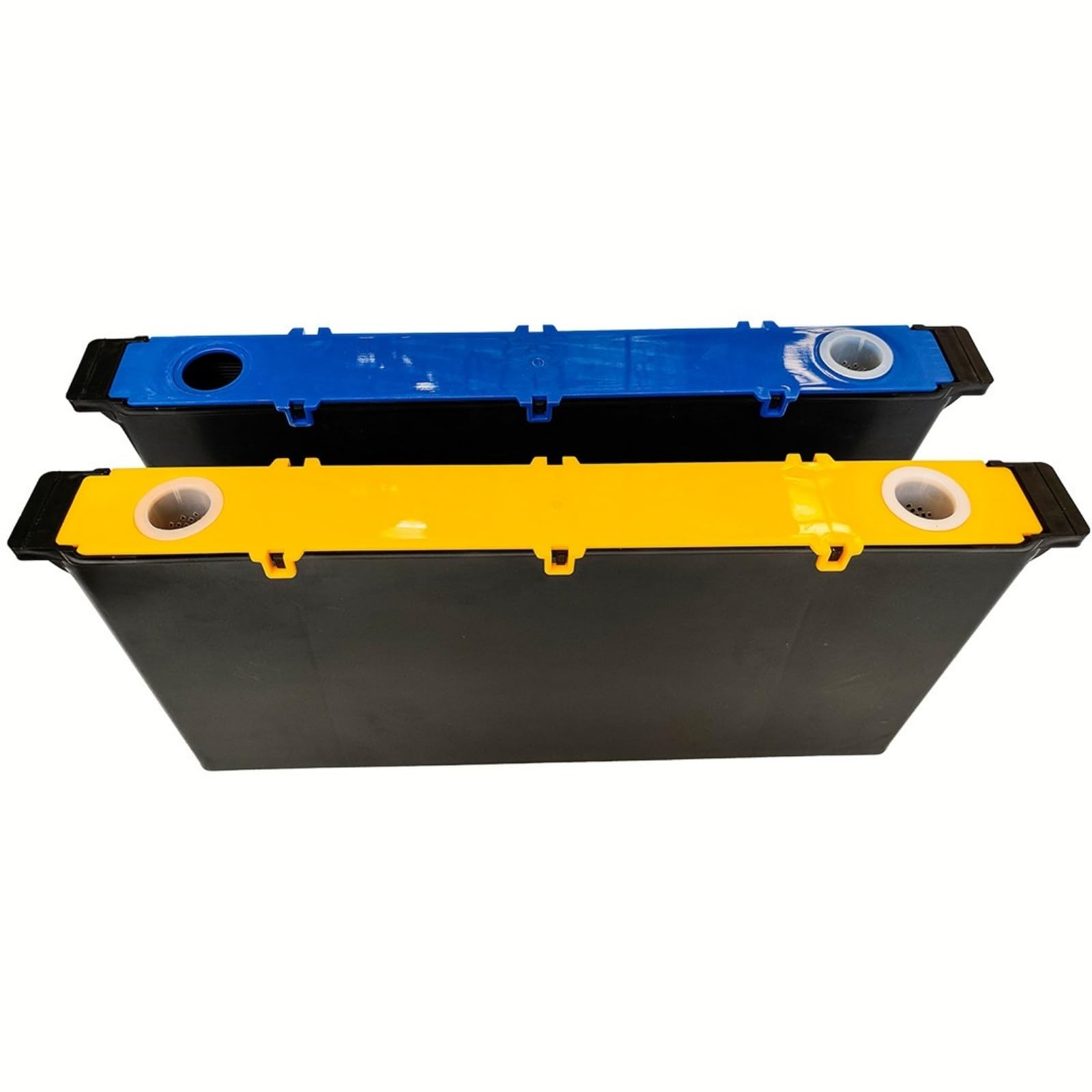 Mangiatoia for api 6L/4L nera da 6L con coperchio in legno e copertura in plastica for l'irrigazione Attrezzature per apicoltura | Yellow Clip-on Plastic Lid