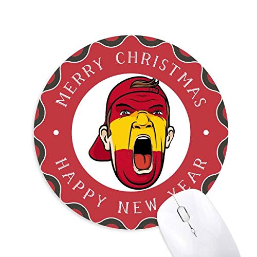 �X�y�C���̊��̊�̉��σ}�X�N������ł���L���b�v �~�`����S���̃N���X�}�X�}�E�X�p�b�h