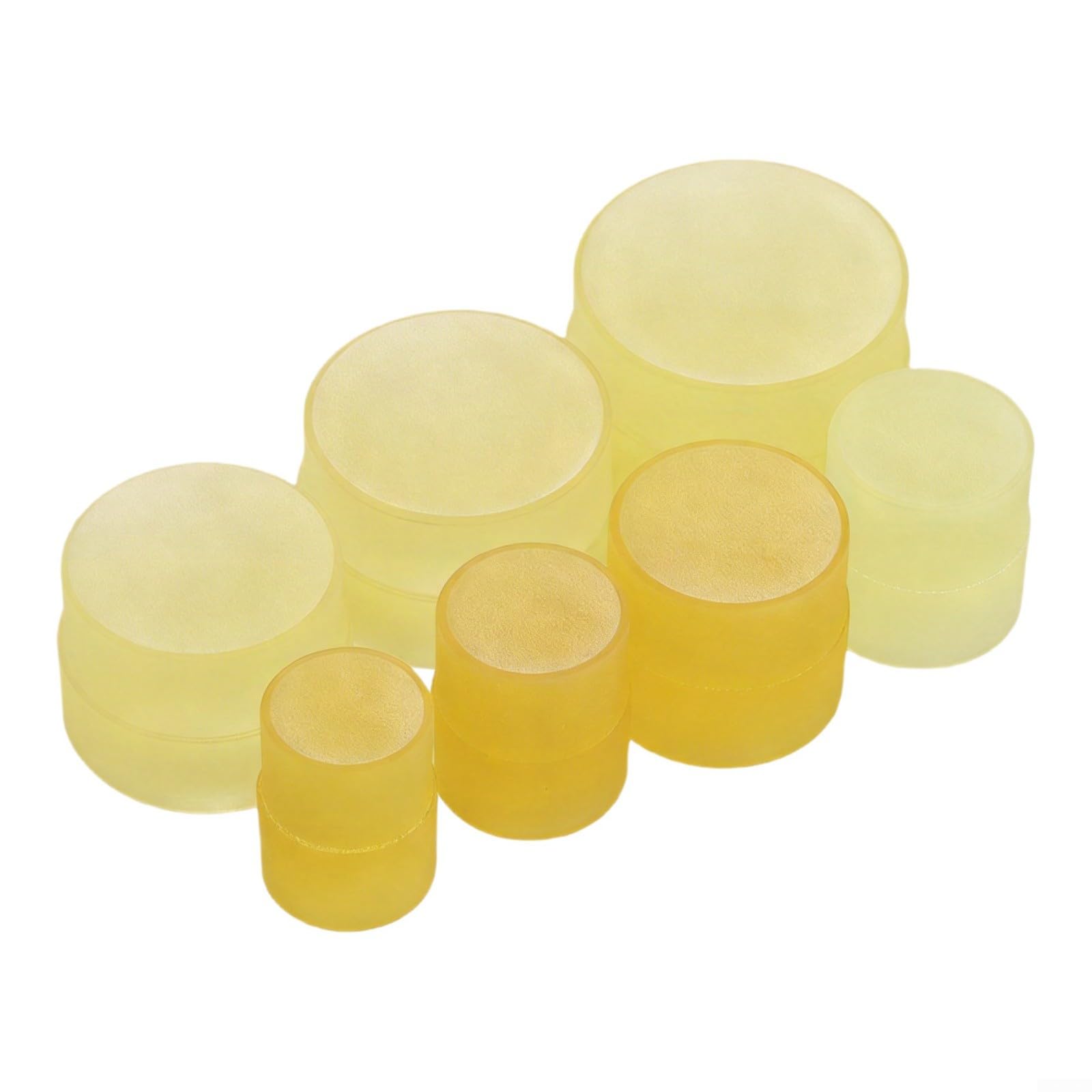 Juego de herramientas de desmontaje de lentes de goma, 7 piezas, para reparación de cámaras, 37 mm - 86 mm, varios tamaños de objetivo, color amarillo