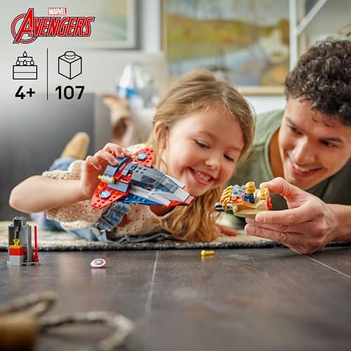 LEGO Marvel Captain America vs. Thanos Building Toy - Pretend Play Set for Boys & Girls, Ages 4+ - Kids Building Blocks W/ 2 Super Hero Toy Minifigures - Gift Idea for Birthdays - 76319 - image 2