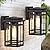 9.76'' Outdoor Wall Light Fixtures 2 Packs, Waterproof Porch Lights Lanterns, Exterior Modern Brown Wall Mount Lighting, Anti-Rust E26 Outside Scones for House Front Door Garage Patio, 2 Pack