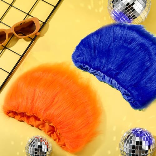 Image of Geyoga 4 Pcs Funny Wig Crazy Hair for Halloween Party,Multicolor