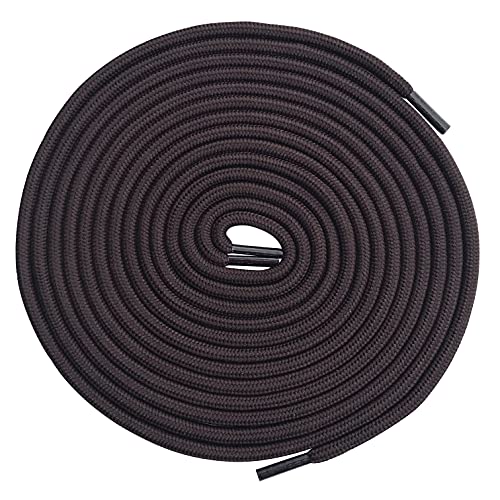 Image of 3 Pairs Heavy Duty Round Boot Laces Shoelaces for Hiking Walking Construction Safety Work Boots Shoes