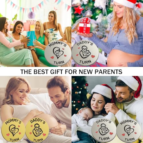 Image of Funny New Parents Decision Gift,Pregnancy Gifts New Dad Mom Gifts,New Parents Gifts for Couples Halloween Thanksgiving for First Time to be Moms Dads Daddy Mummy Double Sided