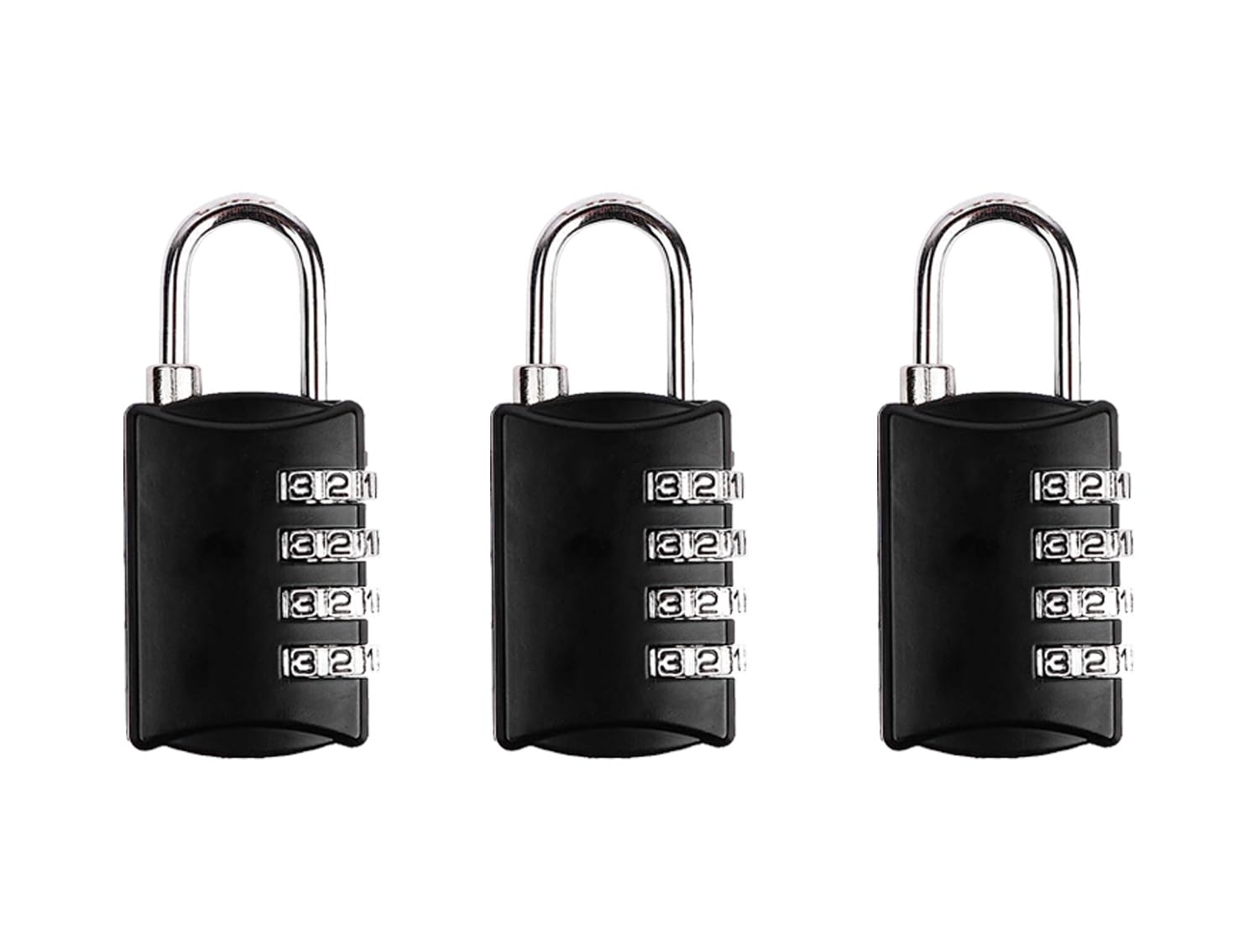 EzLife - Non TSA 4 Digit Luggage Locks, Re-Settable Keyless Lock for Bag, Gym Locker, Backpack (Multicolor) (Pack of 3)-image-47