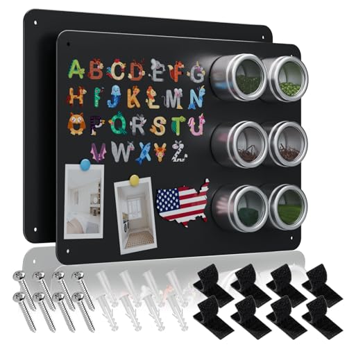 2Pack Black Magnetic Board,16.5' x 11.8'...