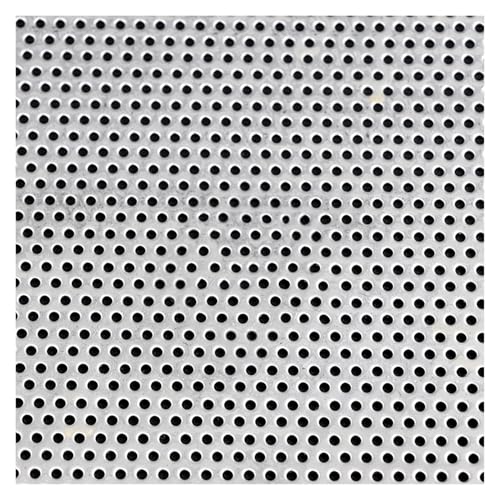 Tôle perforée acier inoxydable 40x40 cm maille 2mm pour panneau métallique