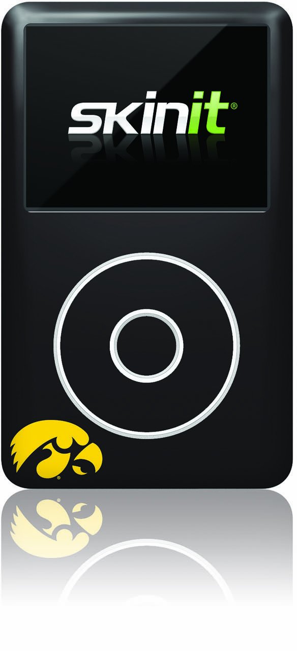 Skinit Decal MP3 Player Skin Compatible with iPod Classic (6th Gen) 80GB - Officially Licensed University of Iowa Iowa Hawkeyes Design