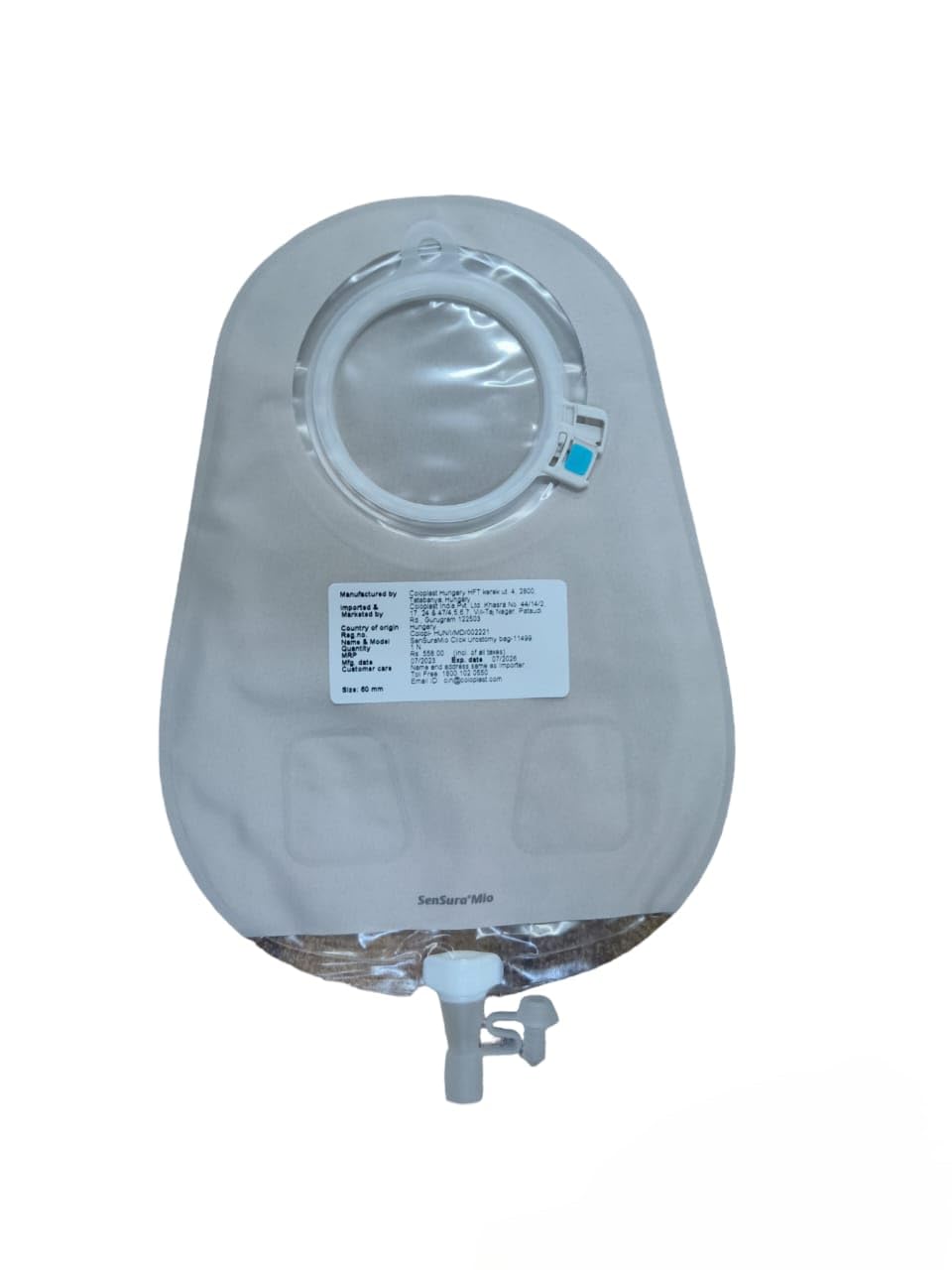 COLOPLAST 11499 SENSURA MIO 2-Piece Click UROSTOMY Bag 60MM (5-pcs