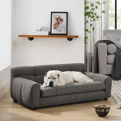 Ball & Cast 38" Dog Couch, Comfortable Dog Sofa Bed with Backrest...