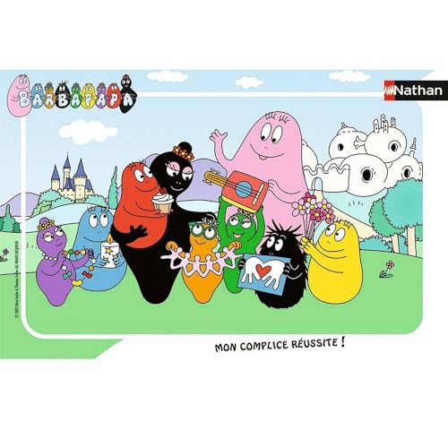 Nathan - Puzzle enfants - Cadre 15 pièces - La fête des mères - Barbapapa - Fille ou garçon...