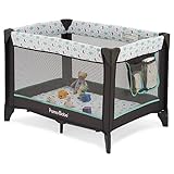 Pamo Babe Portable Baby Playpen, Baby playard for Toddlers,Portable Crib with Storage Bag (Grey)