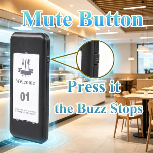 Image of Restaurant pager system, 16 wireless pickers, touch screen keyboard, calls to customers waiting for pagers with vibration flash and buzzer for queue
