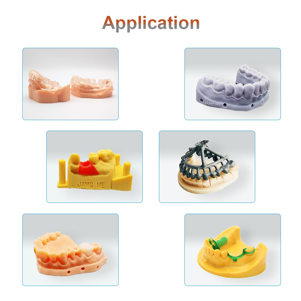 Dental Pro Model Resin, JAMG HE 3D Printer Resin Dental Pro Model Resin Dental Prothetic Model Resin for Crown and Bridge Model, Ortodontic Model, Implant Model etc
