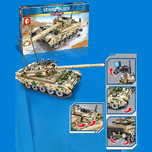 LAKIOMZ VT-4 Panzer Baustein Modell 432 Teile DIY Militär Waffe Pädagogisch Stem Steine Spielzeug Set für Erwachsene… – Bild 5