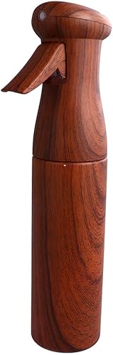 Miniatura 9 de Lurrose Botella de spray vacía Grano de madera Continuo Niebla fina Spray Botella de agua Estilista Botella pulverizadora recargable 8.5 fl oz