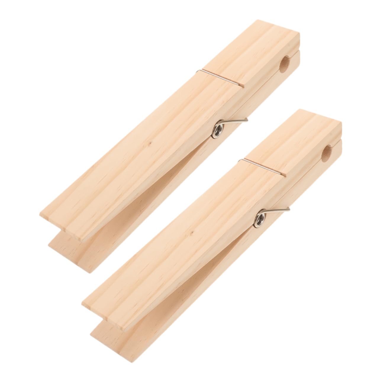 Holz Wäscheklammern 2 Stück für Kleidung und Handtücher, Beige